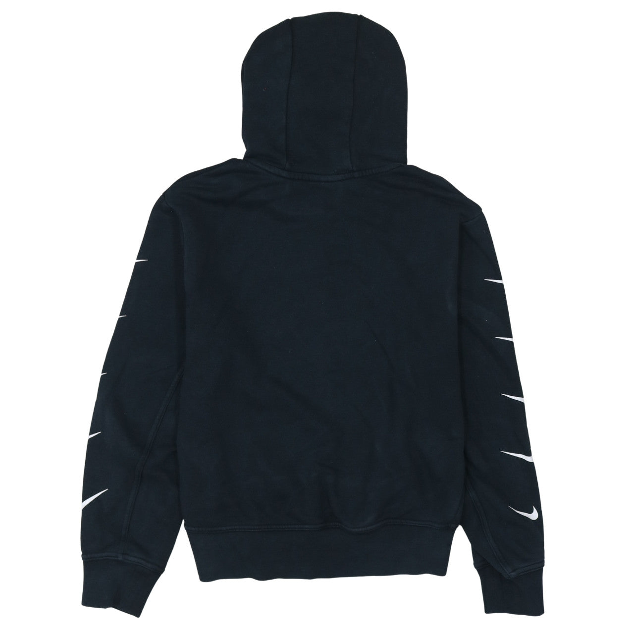 Nike Womens Black Medium Pullover Hoodie with Logo Accents