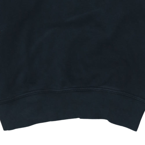 Nike Womens Black Medium Pullover Hoodie with Logo Accents