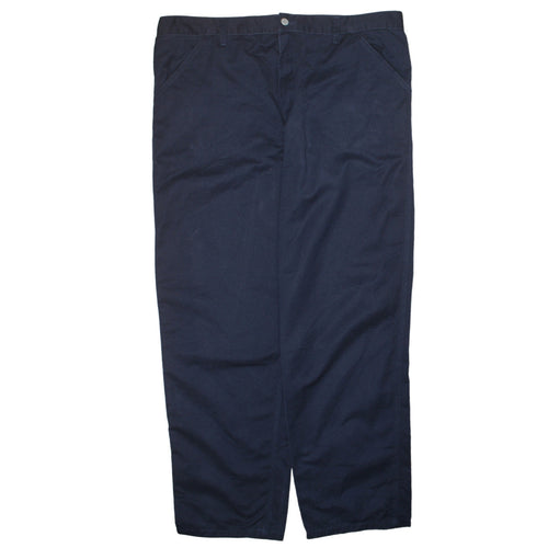 Carhartt Men Blue 40x32 Simple Pant Regular Fit Workwear Chino Trousers