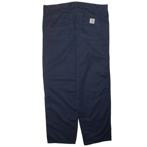 Carhartt Men Blue 40x32 Simple Pant Regular Fit Workwear Chino Trousers