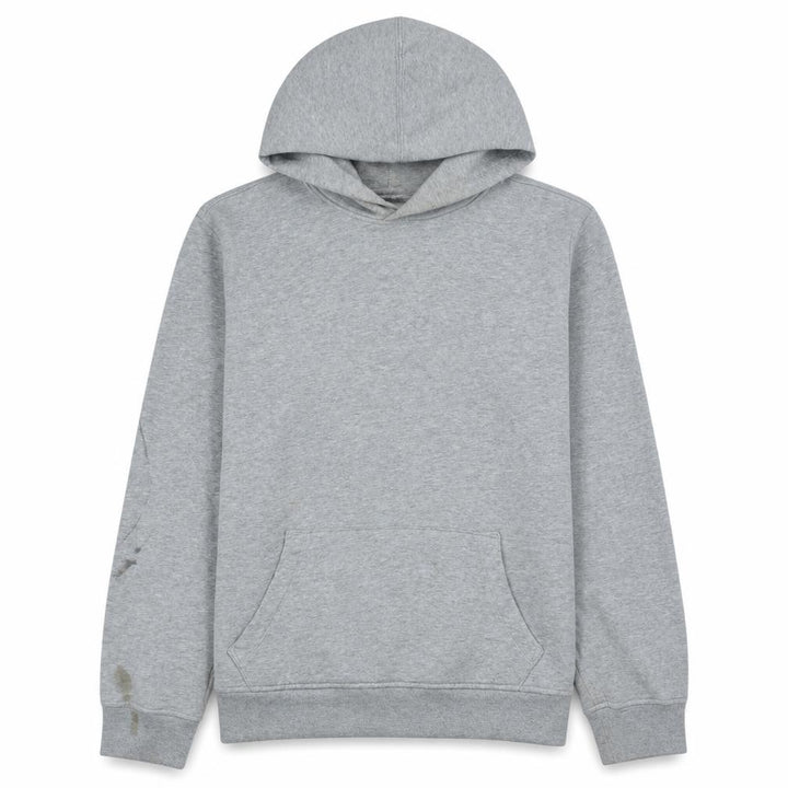 Gap Men's Grey Pullover Hoodie L Regular Fit Cotton Blend