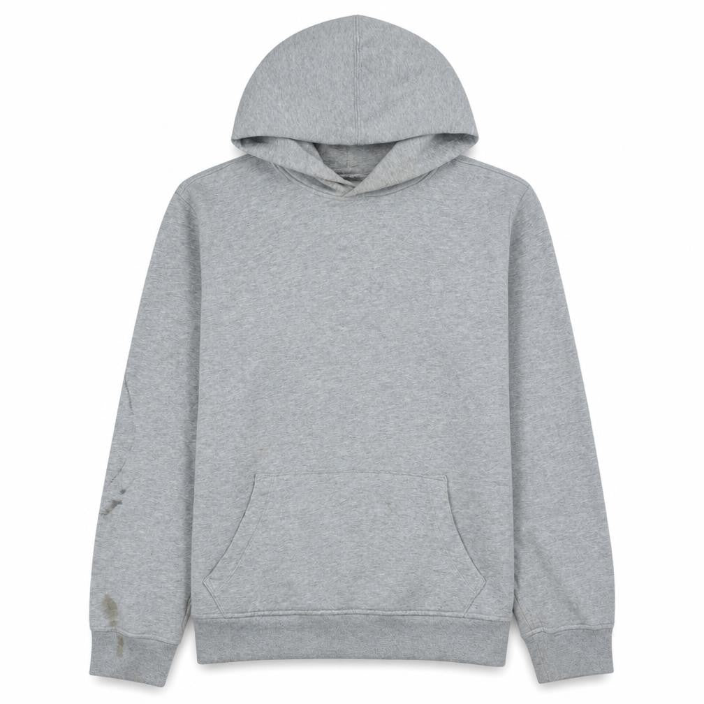 Gap Men's Grey Pullover Hoodie L Regular Fit Cotton Blend