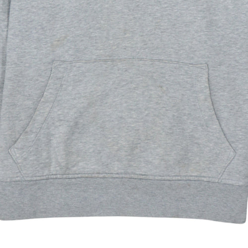 GAP Men's Grey Pullover Hoodie L Regular Fit Cotton Blend