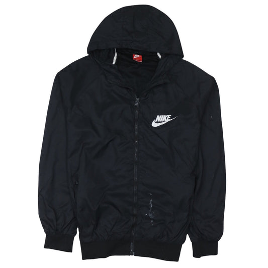 Nike Mens Black 3XL Windbreaker Hooded Full Zip Sports Jacket