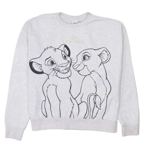 Disney x Primark Women's Grey Lion King Sweatshirt Size 10/12