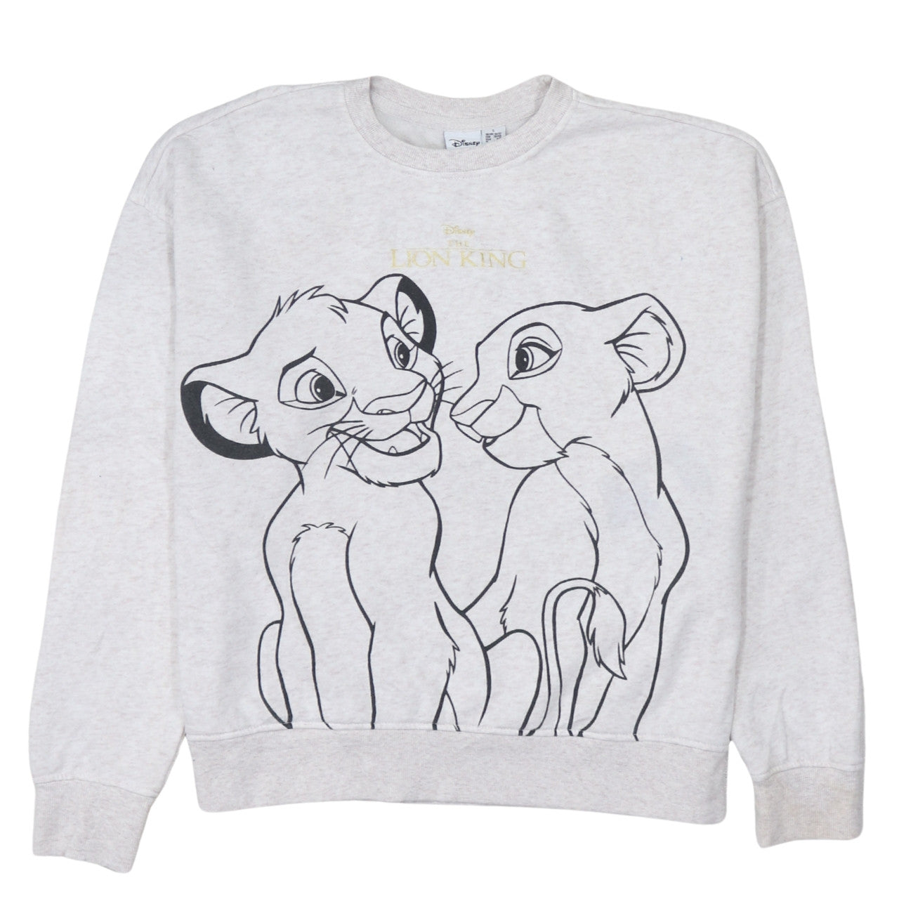 Disney x Primark Women's Grey Lion King Sweatshirt Size 10/12