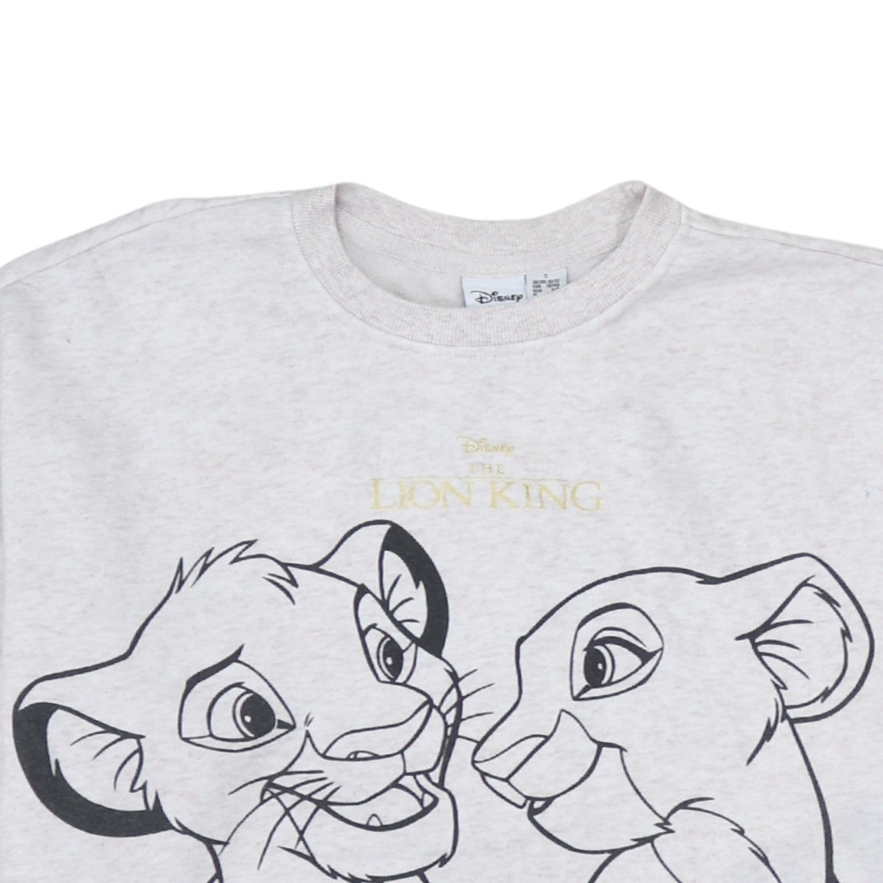 Disney x Primark Women's Grey Lion King Sweatshirt Size 10/12