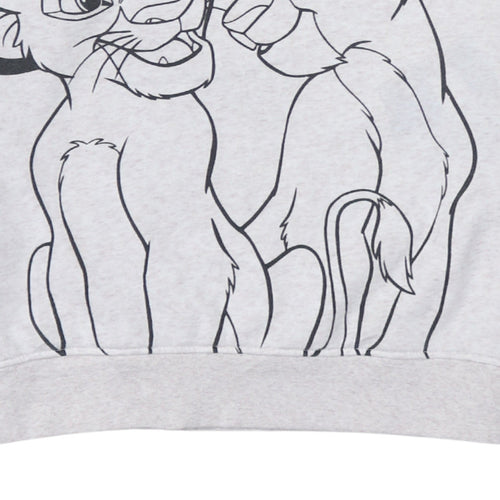 Disney x Primark Women's Grey Lion King Sweatshirt Size 10/12