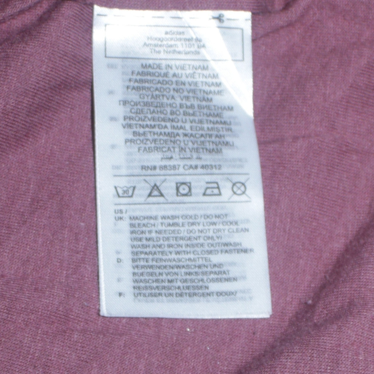 Adidas Men's Multicoloured L Windbreaker Jacket with Logo Zip Pockets