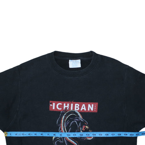 Champion Men's Black Ichiban Graphic Pullover Sweatshirt Size S