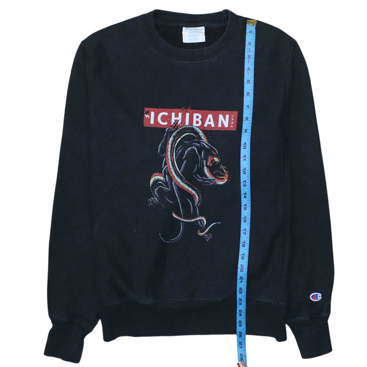 Champion Men's Black Ichiban Graphic Pullover Sweatshirt Size S