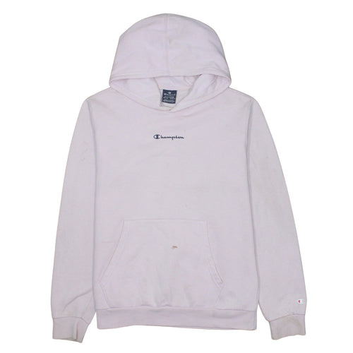 Champion Girls Pink Pullover Hoodie 15-16 Years Cotton Blend Logo Sweatshirt