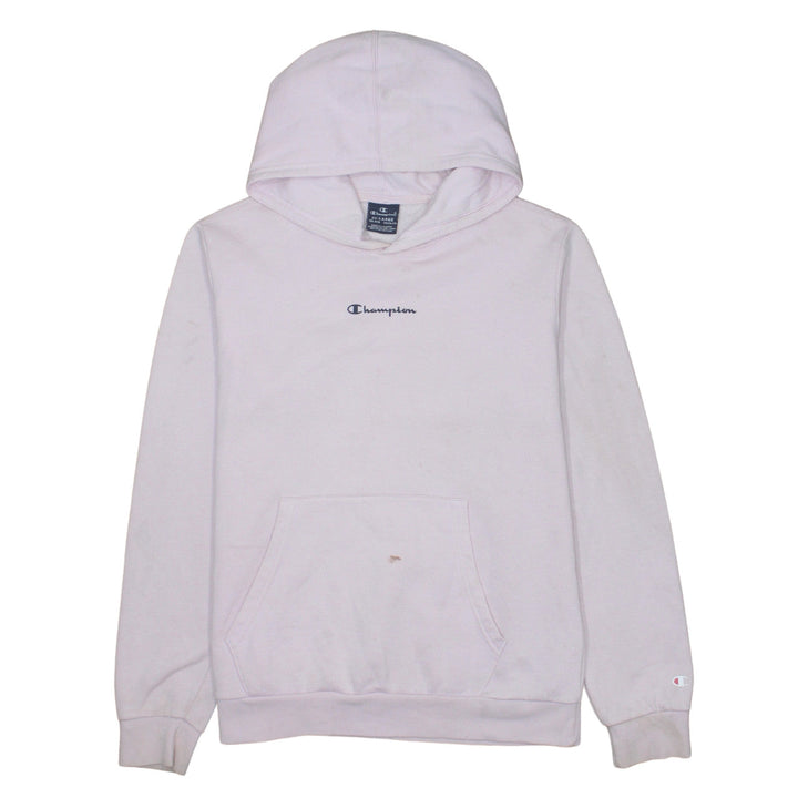 Champion Girls Pink Pullover Hoodie 15-16 Years Cotton Blend Logo Sweatshirt