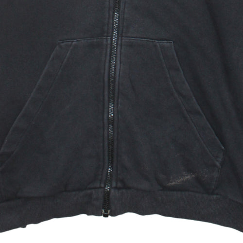 Adidas Women Black XL Full Zip Hoodie with Stripes