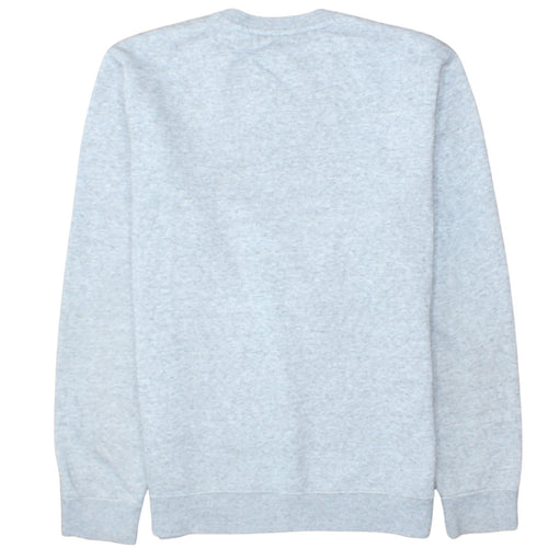 Champion Men's Grey Logo Crew Neck Fleece Sweatshirt Size M