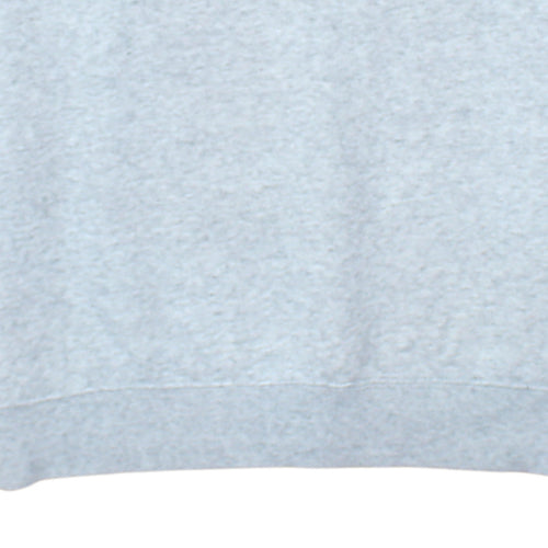 Champion Men's Grey Logo Crew Neck Fleece Sweatshirt Size M