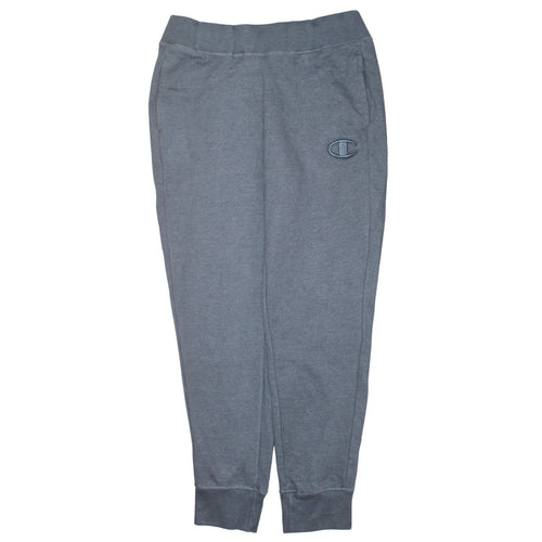 Champion Men’s Grey Jogger Sweatpants M Cotton Blend Athleisure Trousers