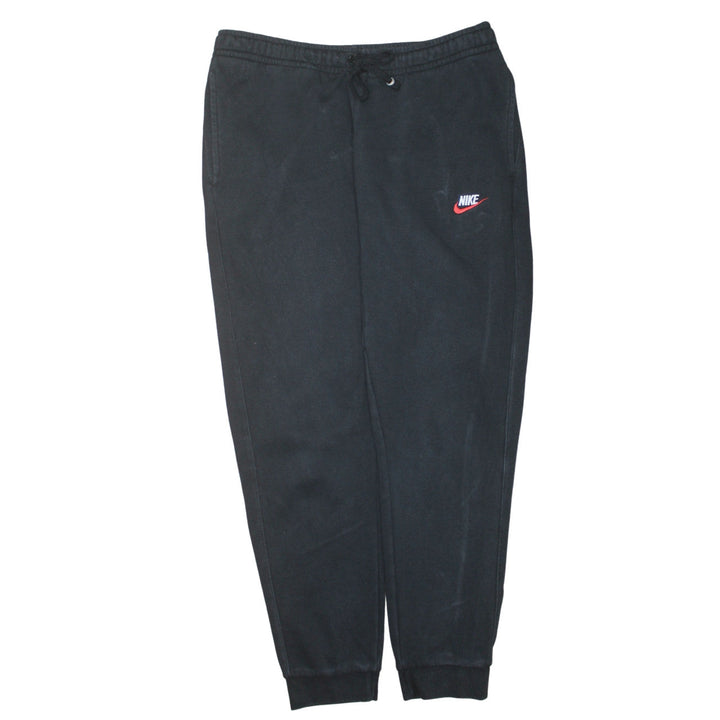 Nike Men's Black Fleece Jogger Sweatpants L Regular Tapered Fit