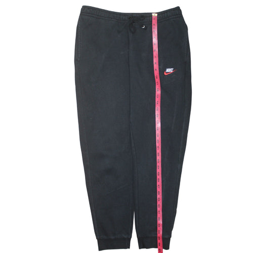 Nike Men's Black Fleece Jogger Sweatpants L Regular Tapered Fit
