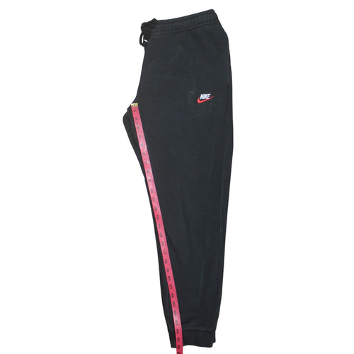 Nike Men's Black Fleece Jogger Sweatpants L Regular Tapered Fit