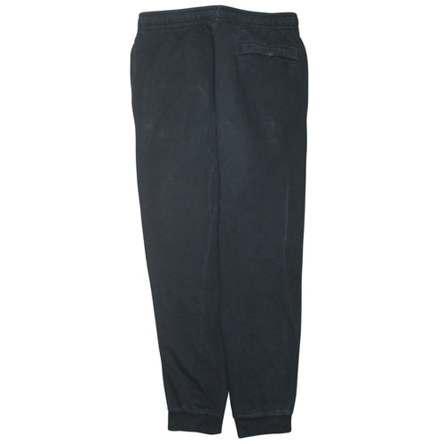 Nike Men's Black Fleece Jogger Sweatpants L Regular Tapered Fit