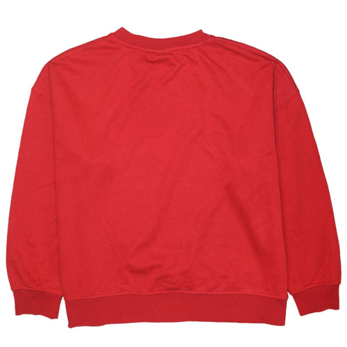 Disney Primark Women Red Minnie Mouse Pullover Sweatshirt L 14-16