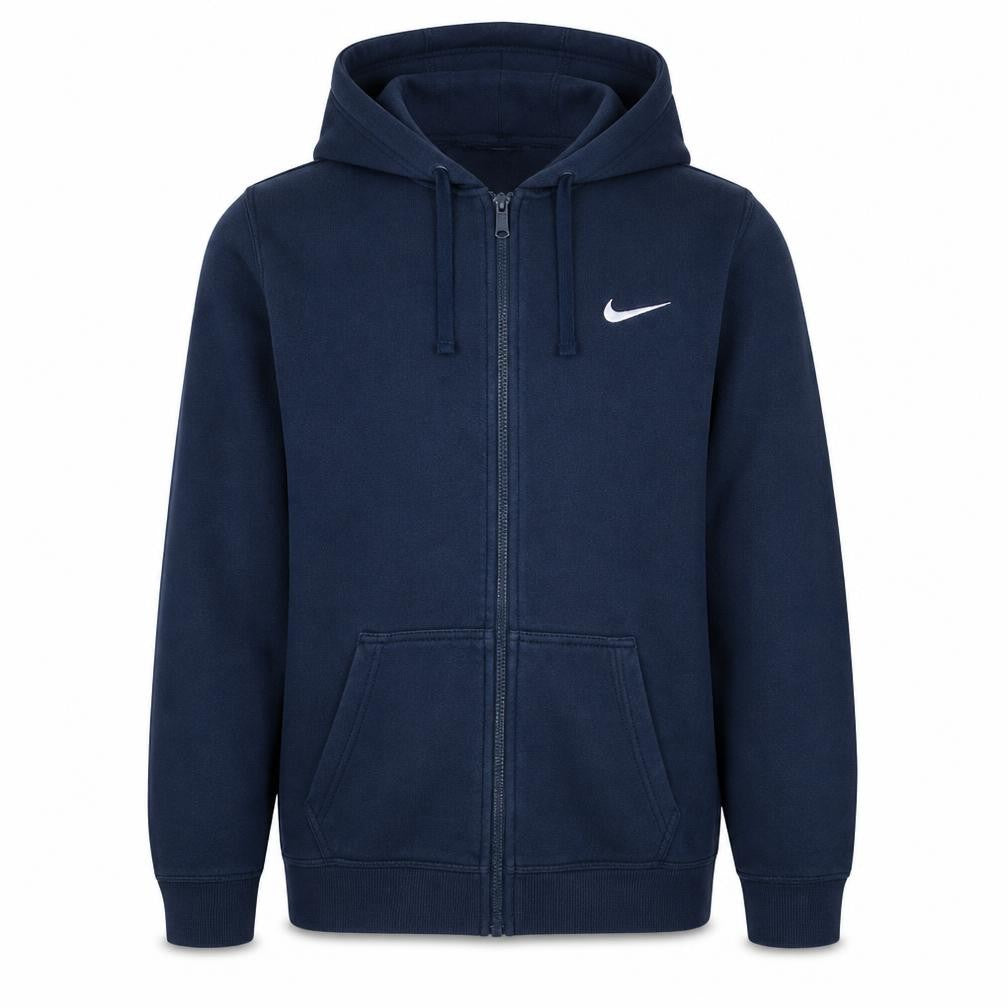 Nike Men's Blue Full Zip Hoodie Small Sports Fleece Sweatshirt