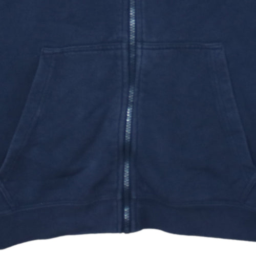 Nike Men's Blue Full Zip Hoodie Small Sports Fleece Sweatshirt