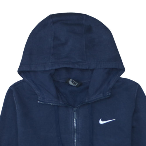 Nike Men's Blue Full Zip Hoodie Small Sports Fleece Sweatshirt