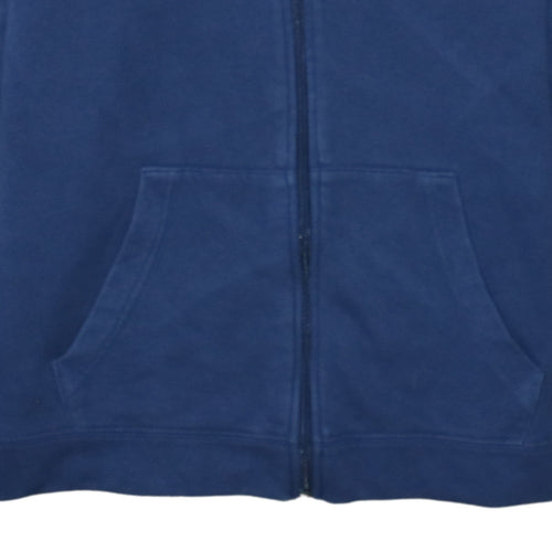 Nike Boys Blue Full Zip Fleece Hoodie XL 158-170cm Logo Casual Sportswear