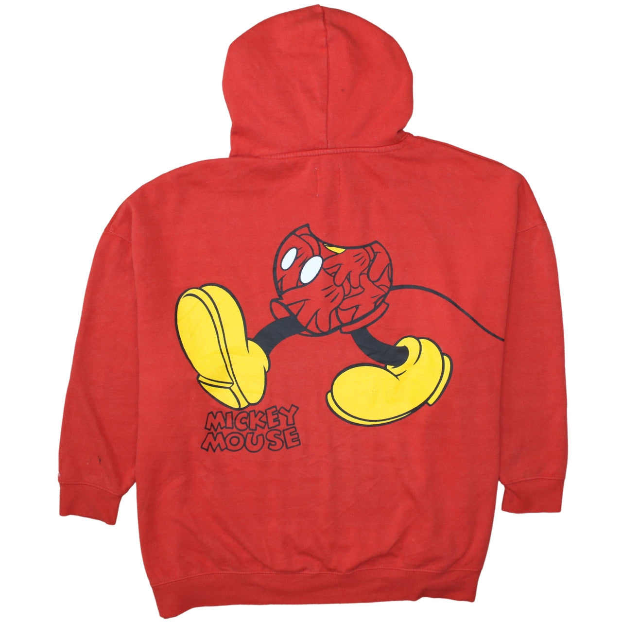 Disney Women's Red Mickey Mouse Pullover Hoodie Size 2XL