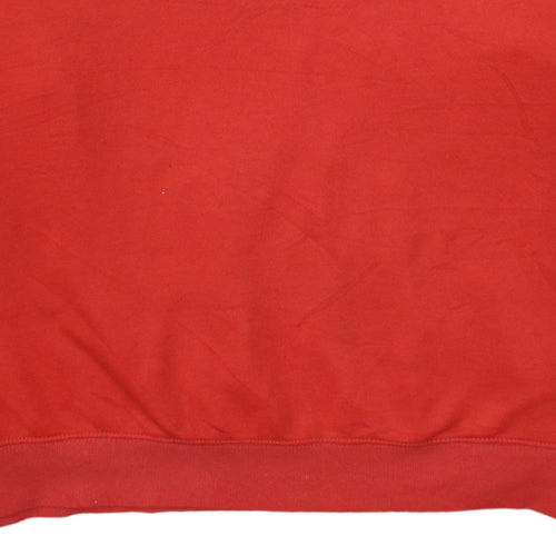 Disney Women's Red Mickey Mouse Pullover Hoodie Size 2XL