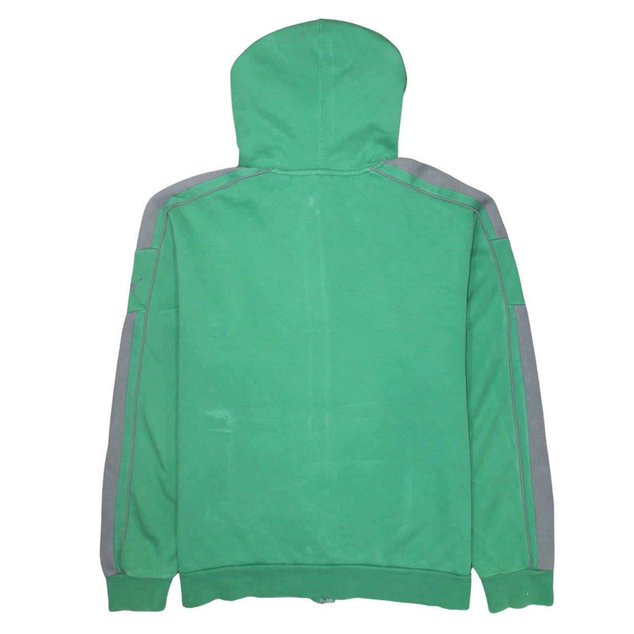 Puma Men's Green Full Zip Hoodie Size M Sports Fleece