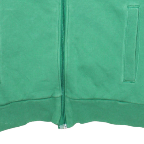 Puma Men's Green Full Zip Hoodie Size M Sports Fleece