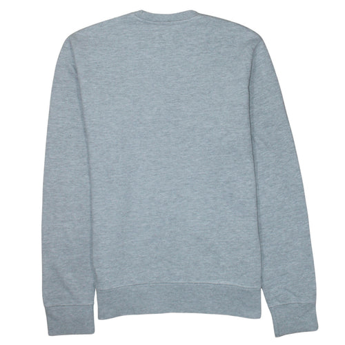 Champion Men's Grey Small Crew Neck Embroidered Logo Sweatshirt