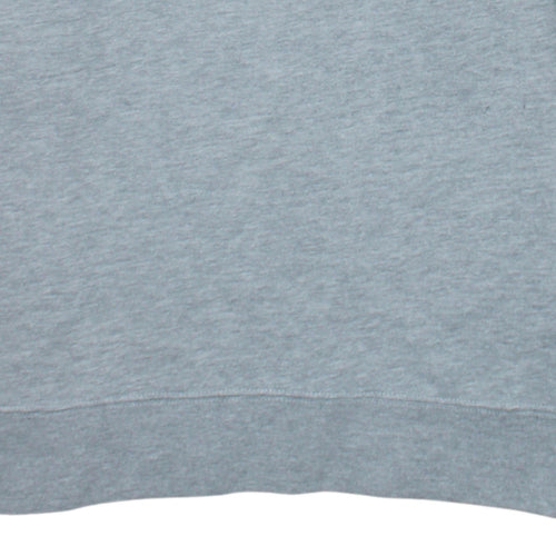 Champion Men's Grey Small Crew Neck Embroidered Logo Sweatshirt