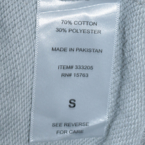 Champion Men's Grey Small Crew Neck Embroidered Logo Sweatshirt