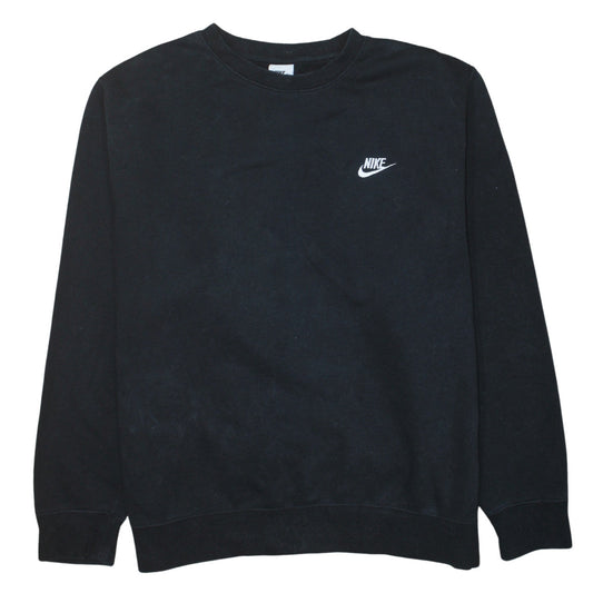 Nike Womens Black XL Pullover Sweatshirt Crew Neck Long Sleeve