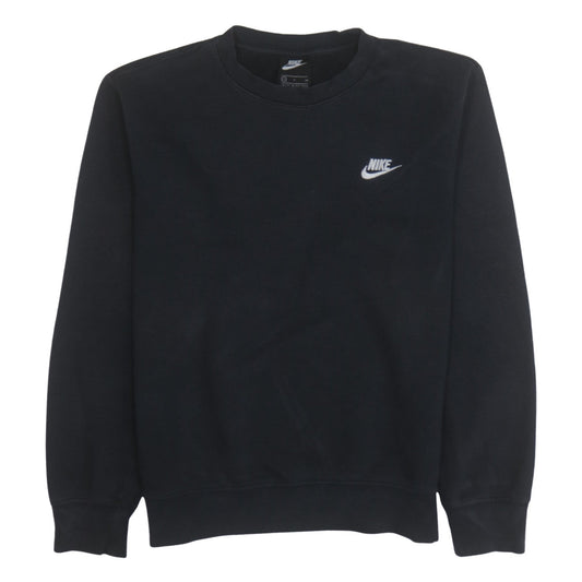 Nike Men's Black Small Pullover Sweatshirt Crew Neck Fleece