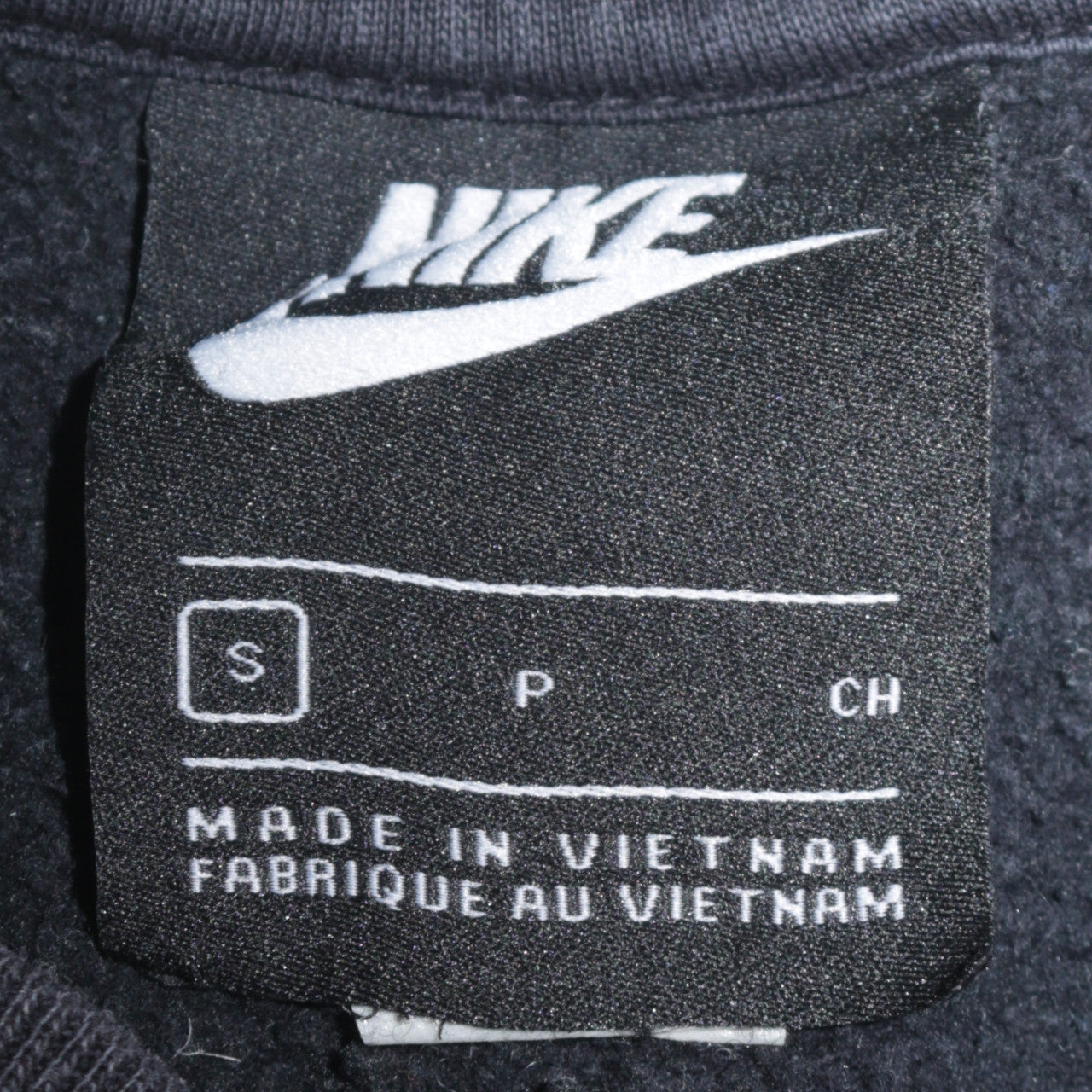 Nike Men's Black Small Pullover Sweatshirt Crew Neck Fleece