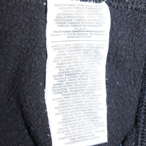 Nike Men's Black Small Pullover Sweatshirt Crew Neck Fleece