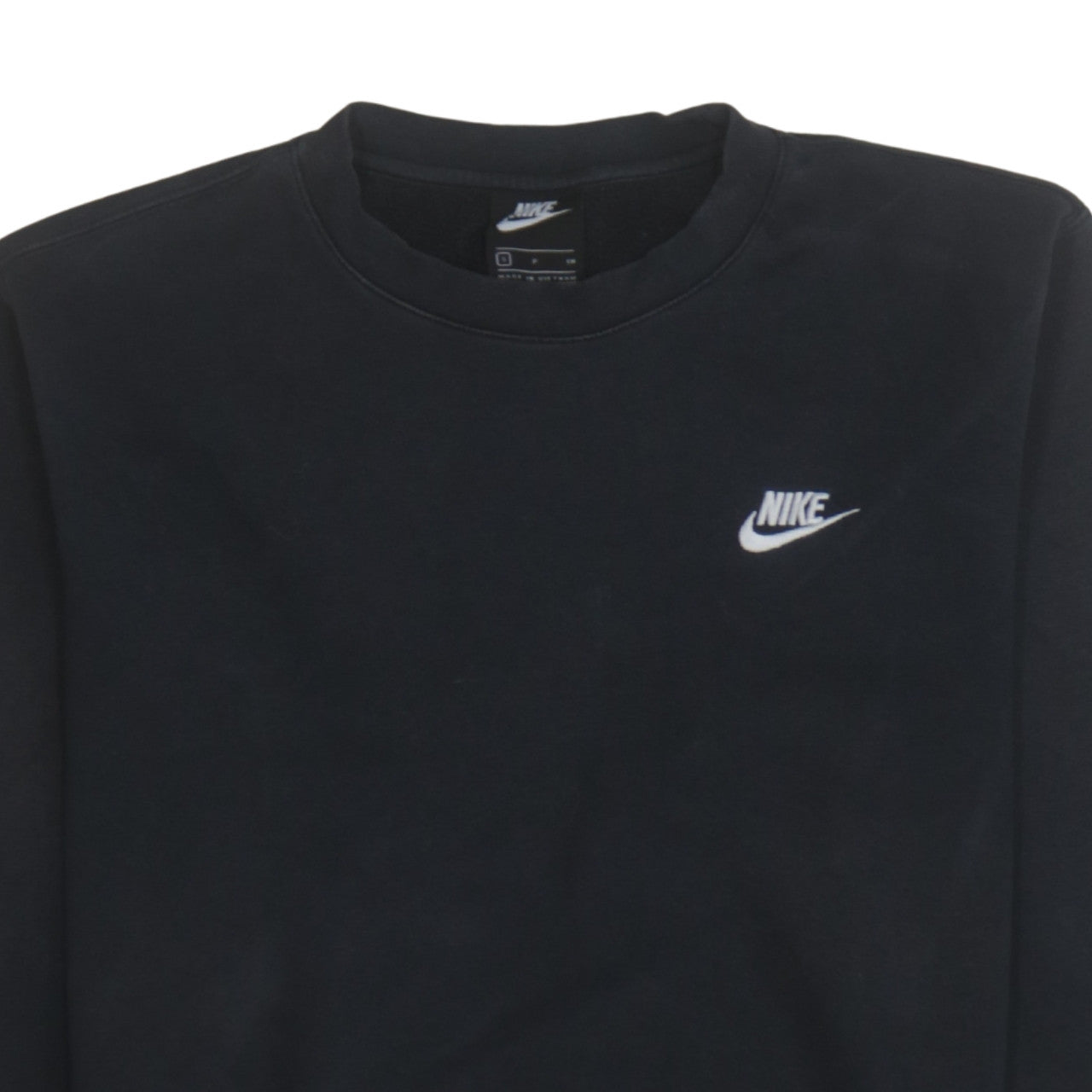 Nike Men's Black Small Pullover Sweatshirt Crew Neck Fleece