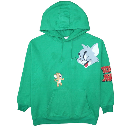 Primark Women’s Green Tom & Jerry Pullover Hoodie XL Relaxed Fit
