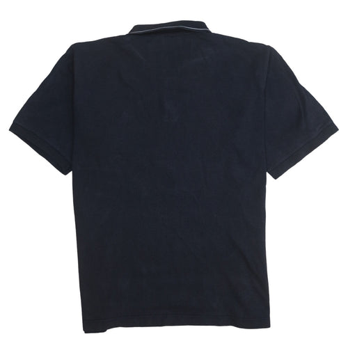 Adidas Men's Black Cotton Blend Polo Shirt Size L Regular Fit