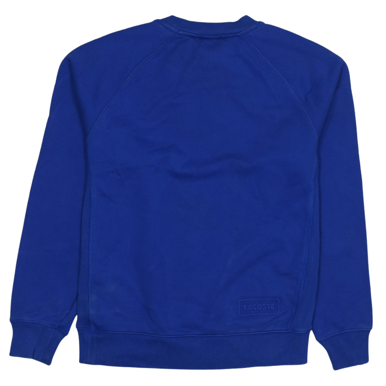 Lacoste Men's Blue Crew Neck Cotton Pullover Sweatshirt XS