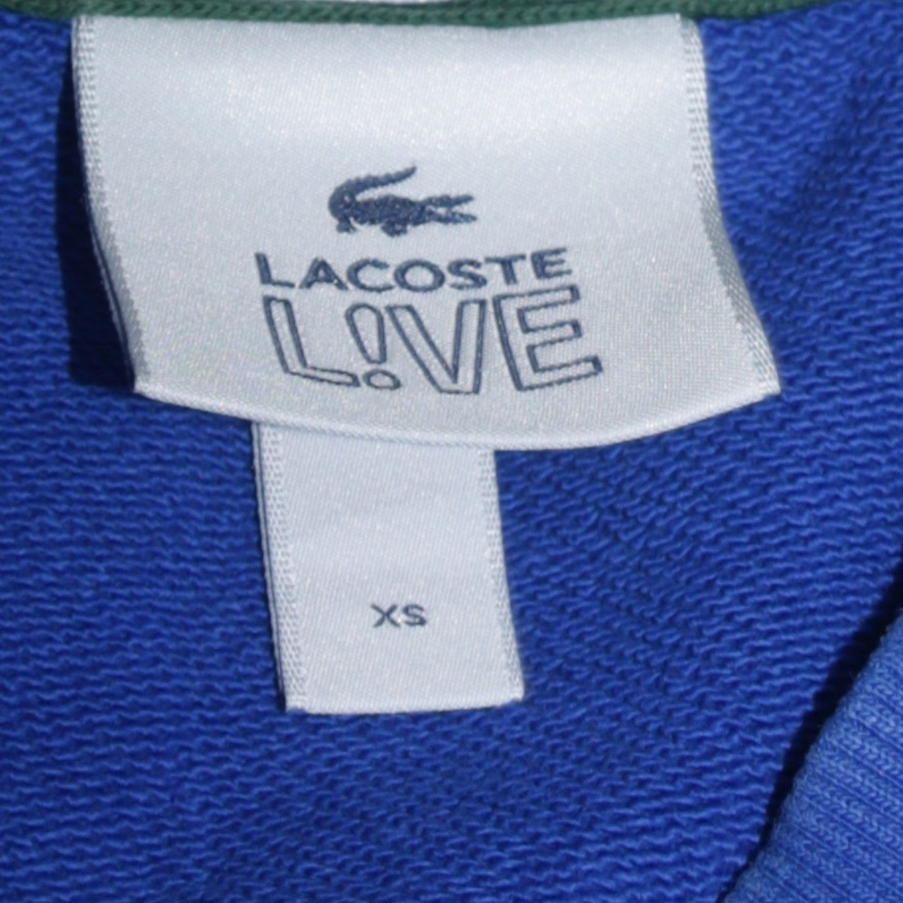 Lacoste Men's Blue Crew Neck Cotton Pullover Sweatshirt XS