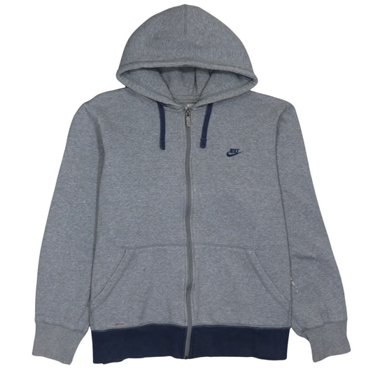Nike Men's Grey Full Zip Fleece Hoodie XL