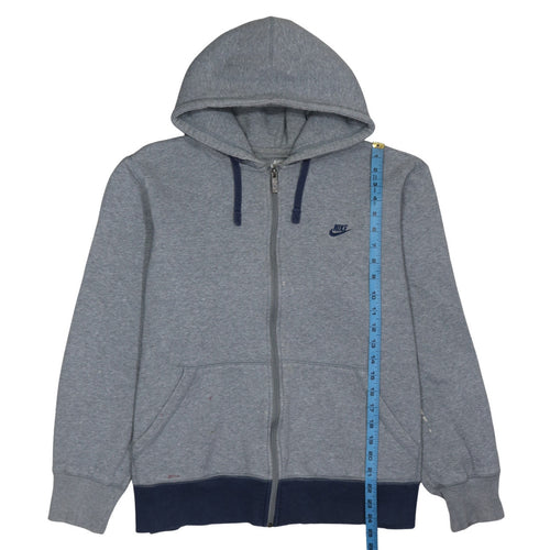Nike Men's Grey Full Zip Fleece Hoodie XL