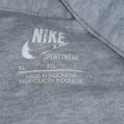 Nike Men's Grey Full Zip Fleece Hoodie XL