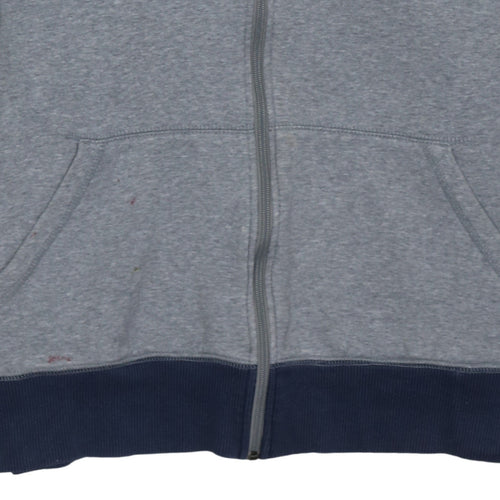 Nike Men's Grey Full Zip Fleece Hoodie XL